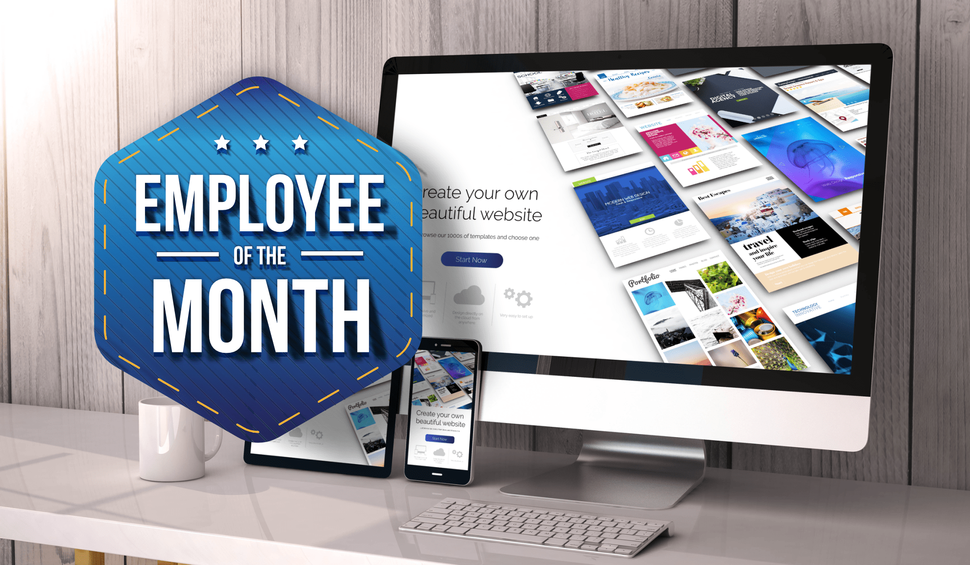 website - employee of the month banner